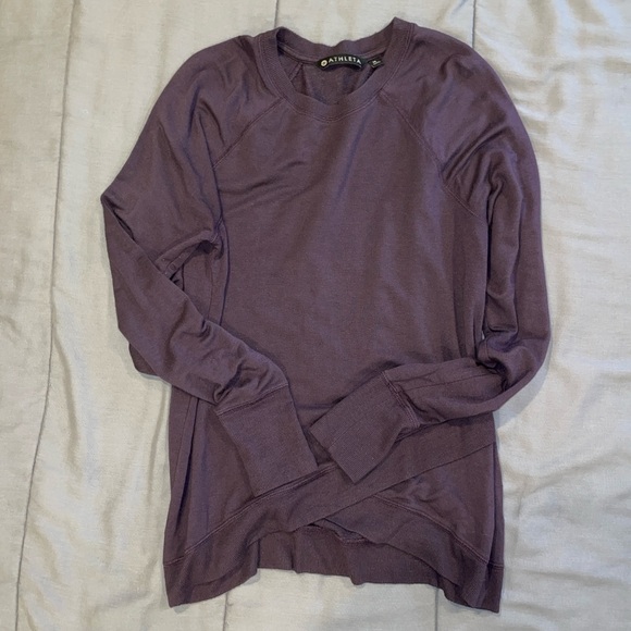Athleta purple sweater - Like New, worn a couple of times. - Picture 3 of 5